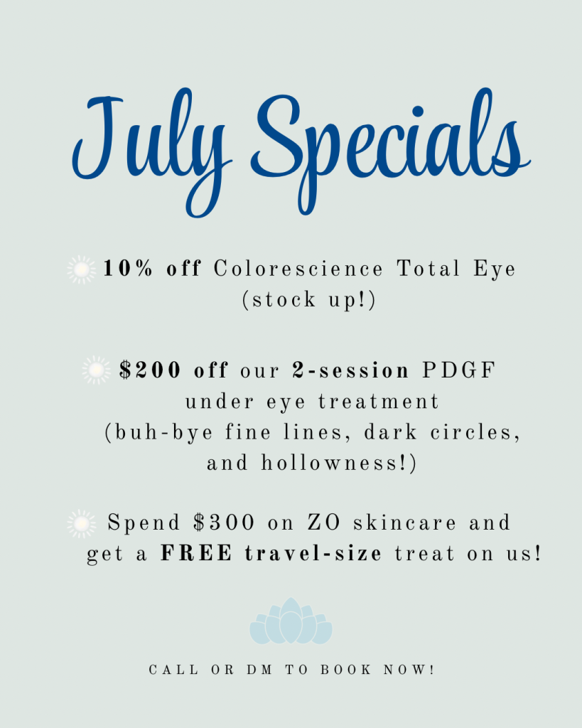 July Specials for Facial Plastic Surgery Charlotte