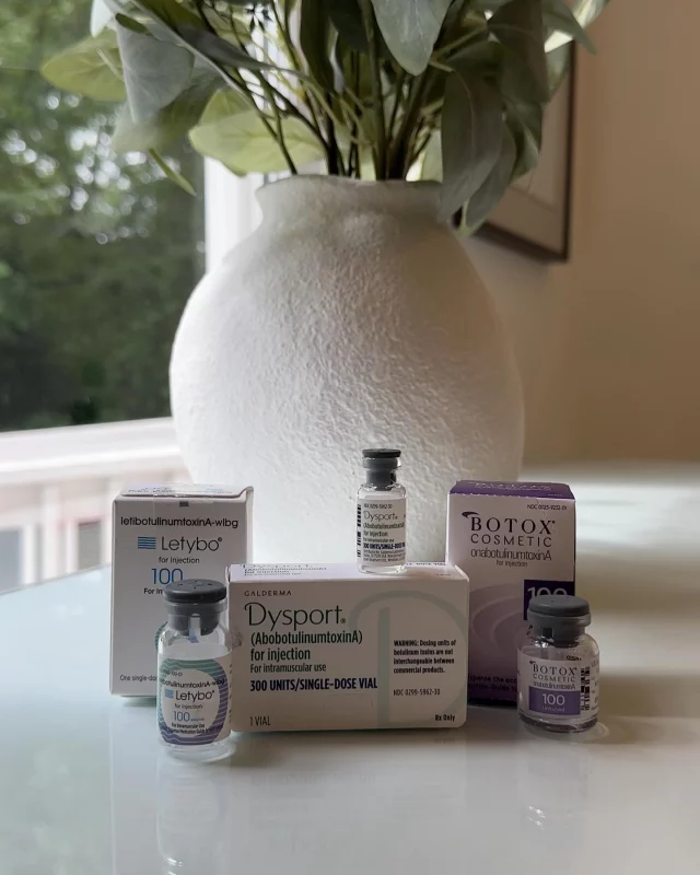 ☀️Squint Less, Sweat Less — Summer’s Better with Tox!

Keep your glow, not the shine! Get ready for sunny days with your favorite wrinkle relaxers: Dysport, Botox, and introducing the NEW Letybo — the latest in smooth, summer-ready skin. 💉

Whether you’re beach-bound or brunching, stay fresh-faced and sweat-free.

DM or call to book! ☎️980-949-6544

#SummerTox #WrinkleFreeSummer #SkincareGoals #CharlotteAesthetics #ToxTime