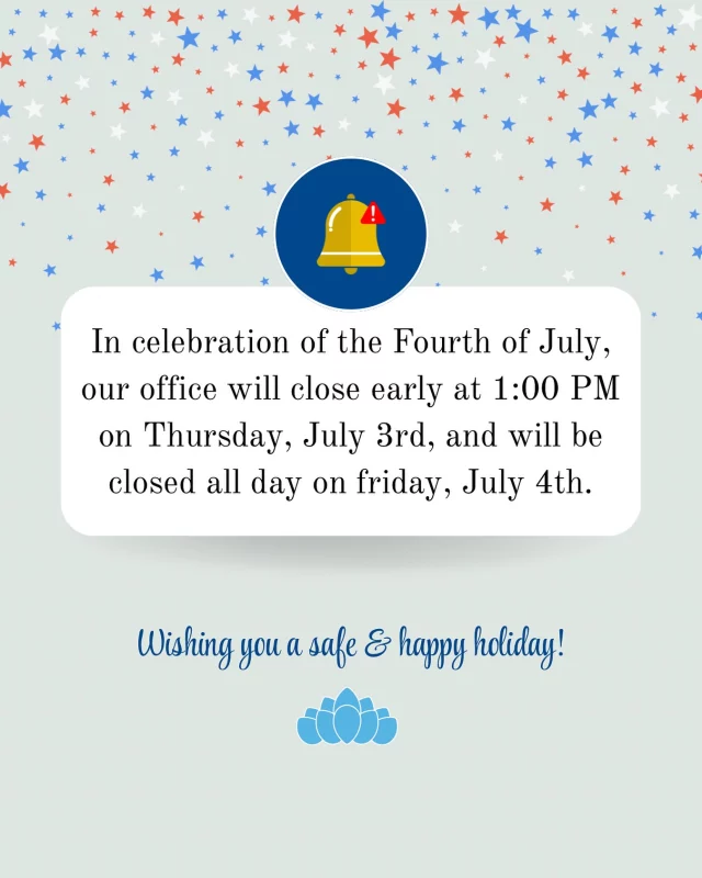 FYI on our upcoming holiday hours! We will be closing at 1:00pm EST on July 3rd and closed all day July 4th in celebration of the holiday. We will resume normal business hours Monday July 7th. Wishing you and your family a safe and happy holiday weekend! 🎆🎇

#dilworthfacialplastics #facialplastics #holidayhours #charlottebeauty #charlotteaesthetics #aesthetics